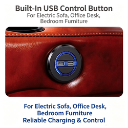 round embedded rechargeable button SMSK0602U
